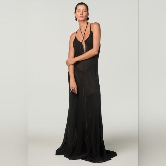 RARE NWT ZARA LONG SLIP DRESS X STEFANO PILATI & Giselle bundchen vs supermodel - Picture 1 of 4